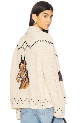 The Great The Horse Lodge Cardigan in Cream from Revolve.com | Revolve Clothing (Global)