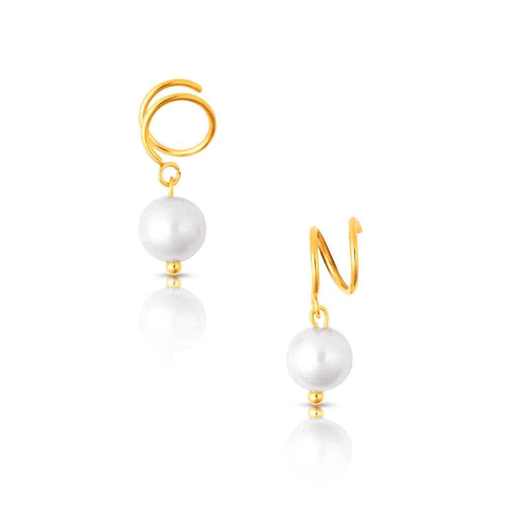 Ellie Vail - Cove Spiral Pearl Earring | Ellie Vail Jewelry