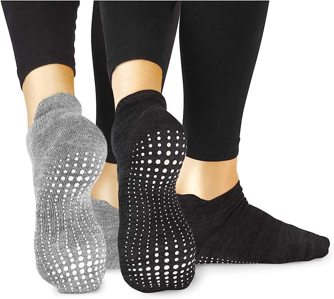 Grip Socks - Non Slip Casual Socks - Ideal for Home, Indoor Yoga, and Hospital - for Men and Wome... | Amazon (US)