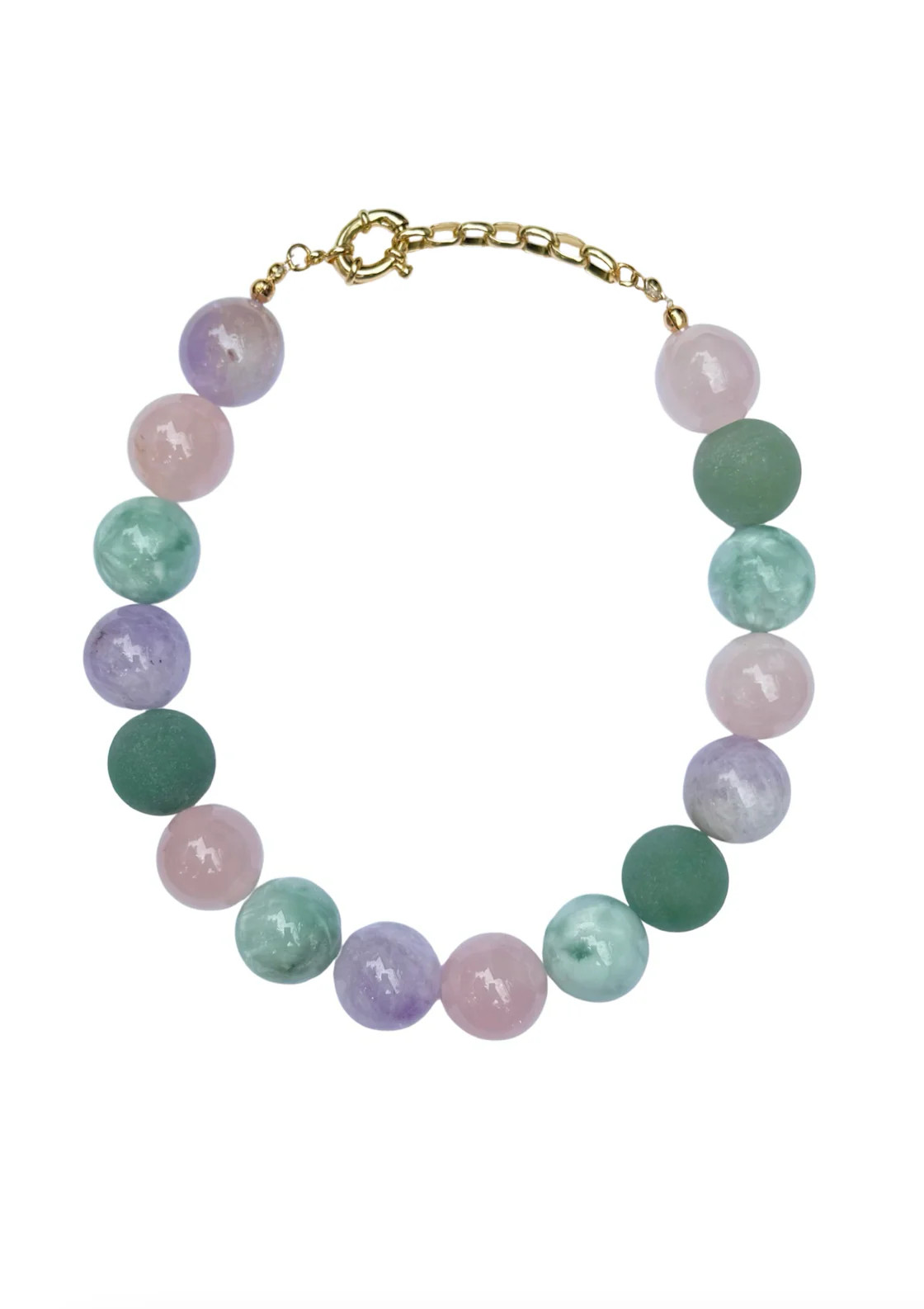 Amalfi Gemstone Bubblegum Necklace | Nicola Bathie Jewelry