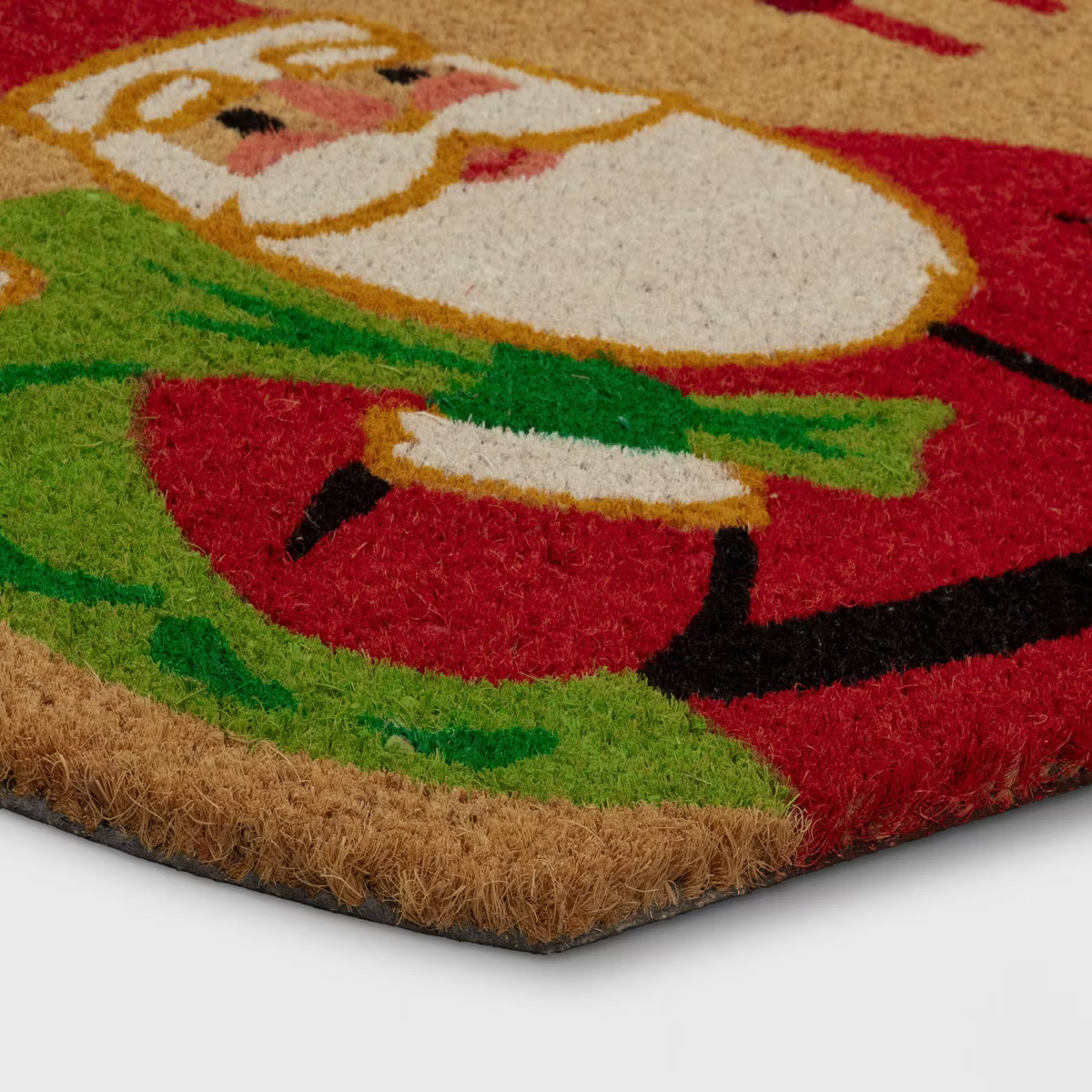 1'6"x2'6" Christmas Santa 'Ho Ho Ho' Coir Doormat Red - Wondershop™ | Target