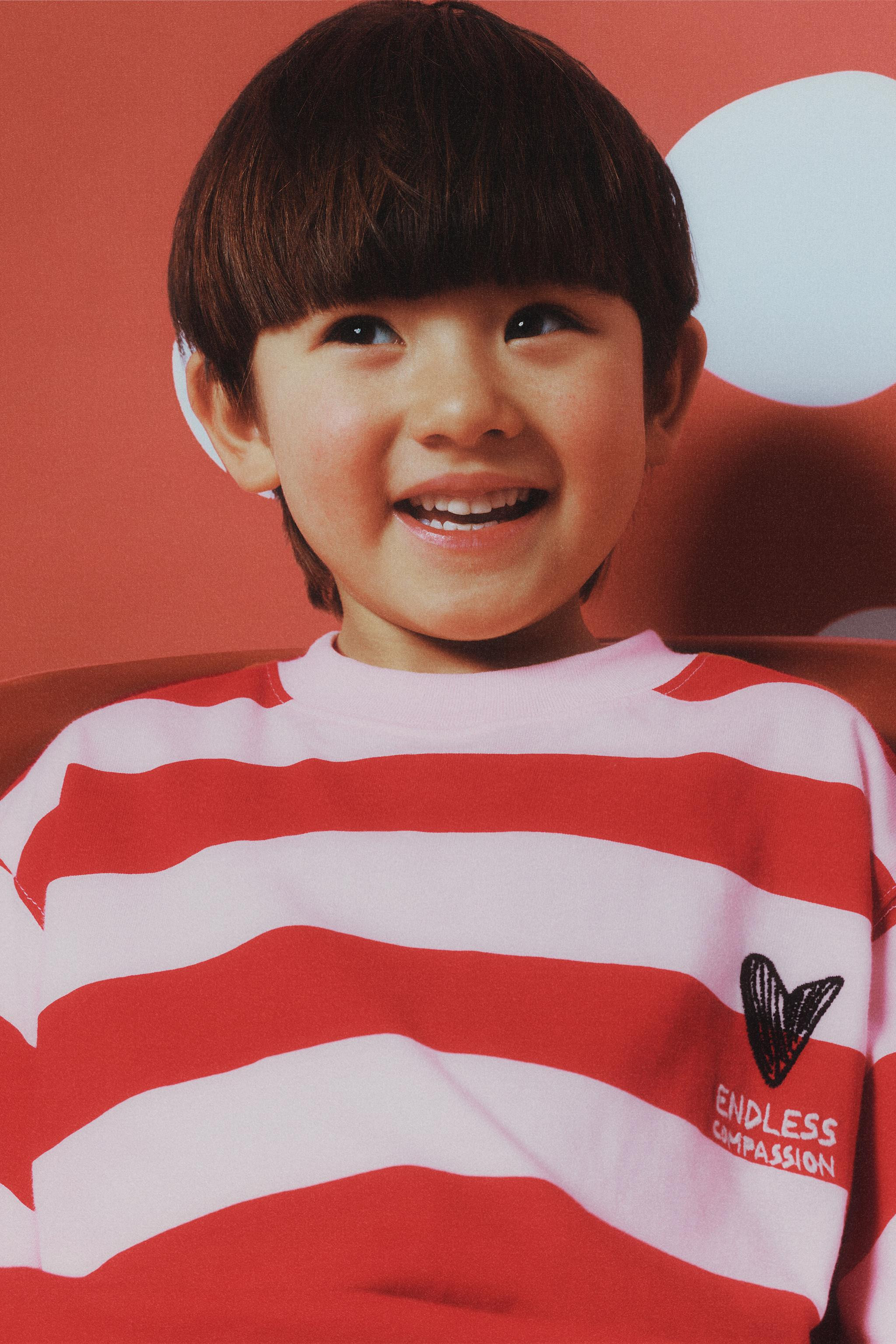 HEART STRIPED T-SHIRT | Zara US