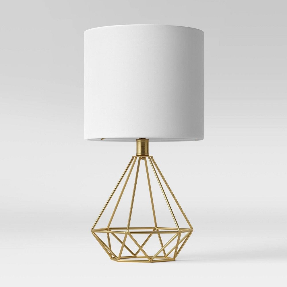 Wire Geo Table Lamp (Includes LED Light Bulb) Brass - Project 62 | Target