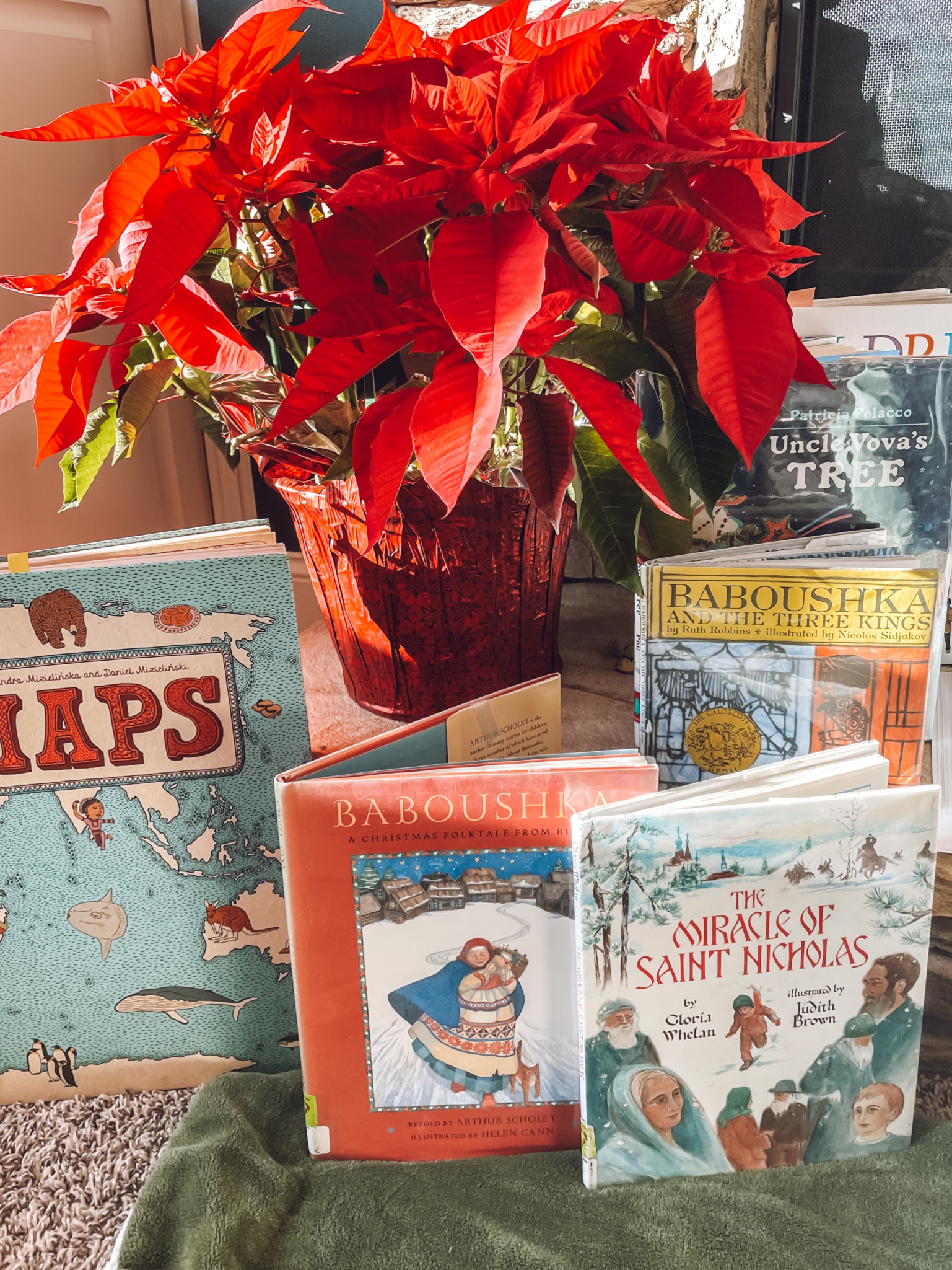 📚 Today’s Christmas School Reads📚

✨The Miracle of St. Nicholas By: Gloria Whelan
✨Baboushka: A Christmas Folktale From Russia By: Arthur Scholey *This book was a favorite for both of us! 
✨Uncle Vova’s Tree By: Patricia Polacco 
✨Baboushka and the Three Kings By: Ruth Robbins

Ro especially loved reading about Baboushka because today we learned that meant Grandma in Russian. Honestly, getting to see him get excited by making small connections throughout our studies has been such an unexpected & sweet gift of homeschooling ♥️

A little warning: All the books today tugged at your heartstrings for sure, but with that said, we still had a hard time picking a favorite. 

#LTKGiftGuide #LTKHoliday #LTKfamily