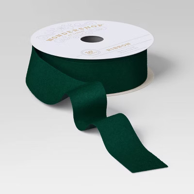 SponsoredShop all Wondershop30' Christmas Fabric Ribbon Green Velvet - Wondershop™3.3 out of 5 ... | Target