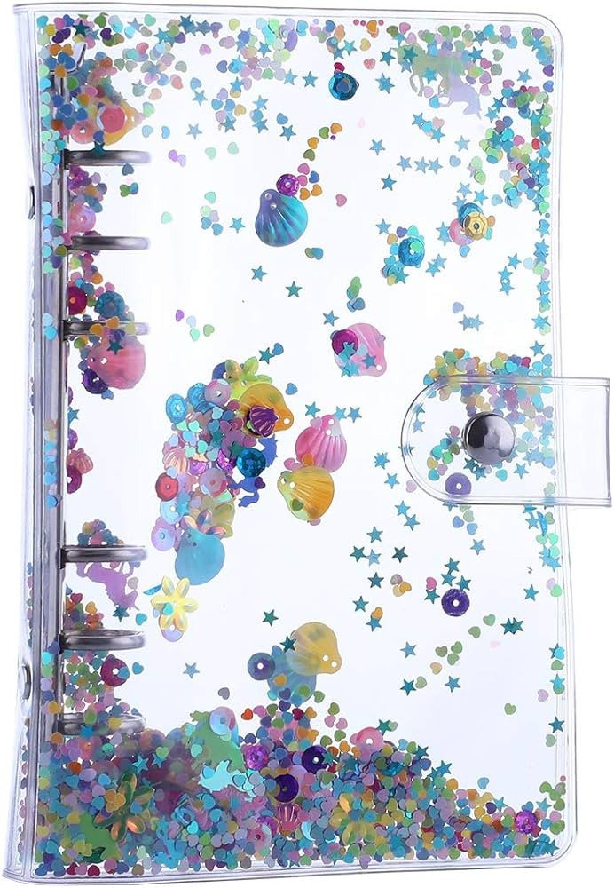 Antner PVC A6 Refillable Binder Cover 6-Ring Personal Notebook Organizer Budget Binder Cover Loos... | Amazon (US)