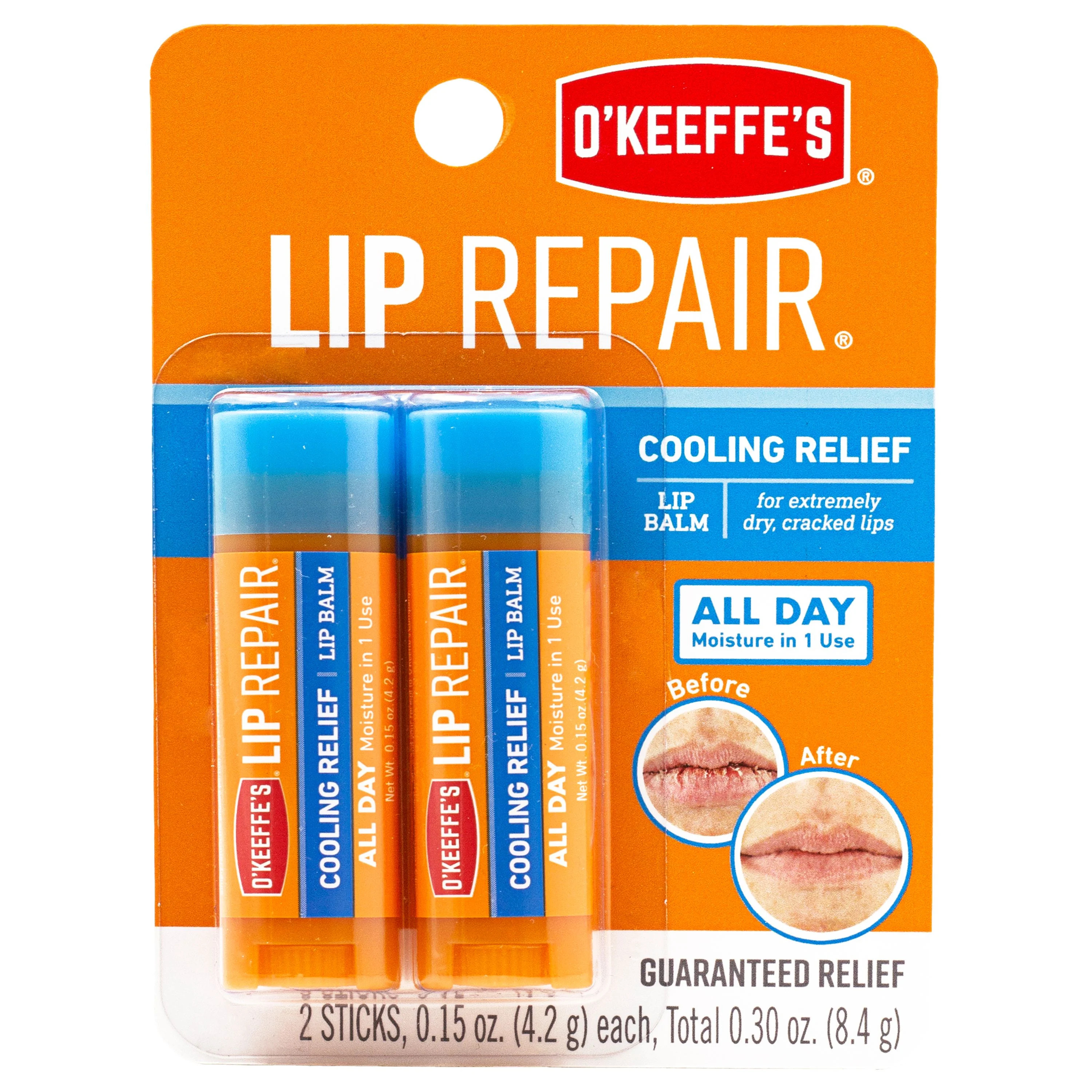 O'Keeffe's Lip Repair Moisturizing, Long-Lasting Matte Lip Balm, Clear - Walmart.com | Walmart (US)