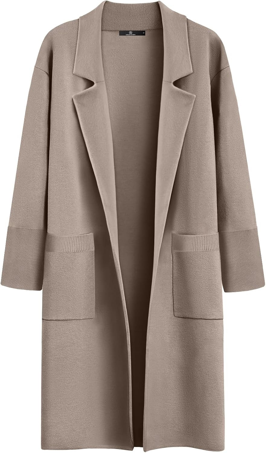 LILLUSORY Women's Long Cardigan Sweaters Fall Oversized Jacket Trench Coats | Amazon (US)