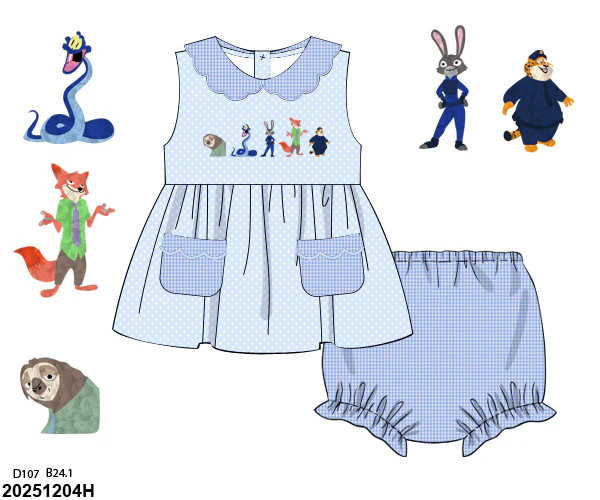PRE SALE SHIPS JULY: Judy and Friends Bloomer Set | Tutti Frutti Kids Co