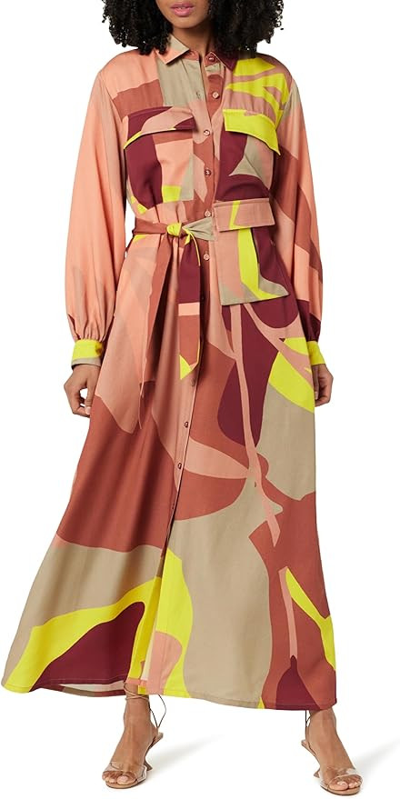 The Drop Women's Abstract Print Maxi Dress with Utility Belt by @Takkunda | Amazon (US)