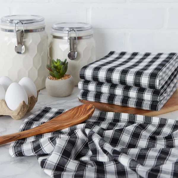 Cotton Tea Towel Kitchen Towel (Set of 4) | Wayfair North America