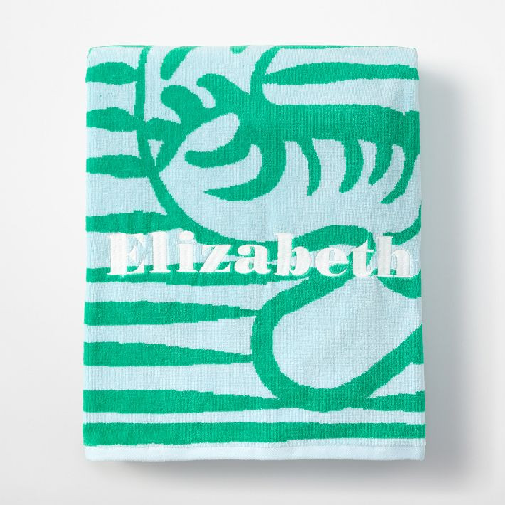Tiger Terry Velour Beach Towel​ | Mark and Graham