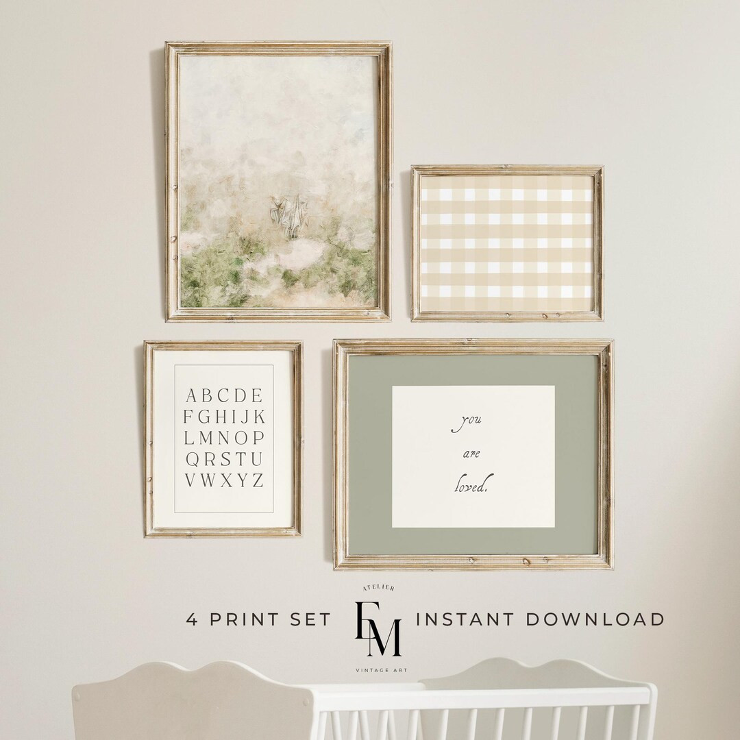 Girl Nursery Print Bundle of 4 Baby Girl Wall Art Pink Girl Room Vintage Coquette Nursery Vintage... | Etsy (US)