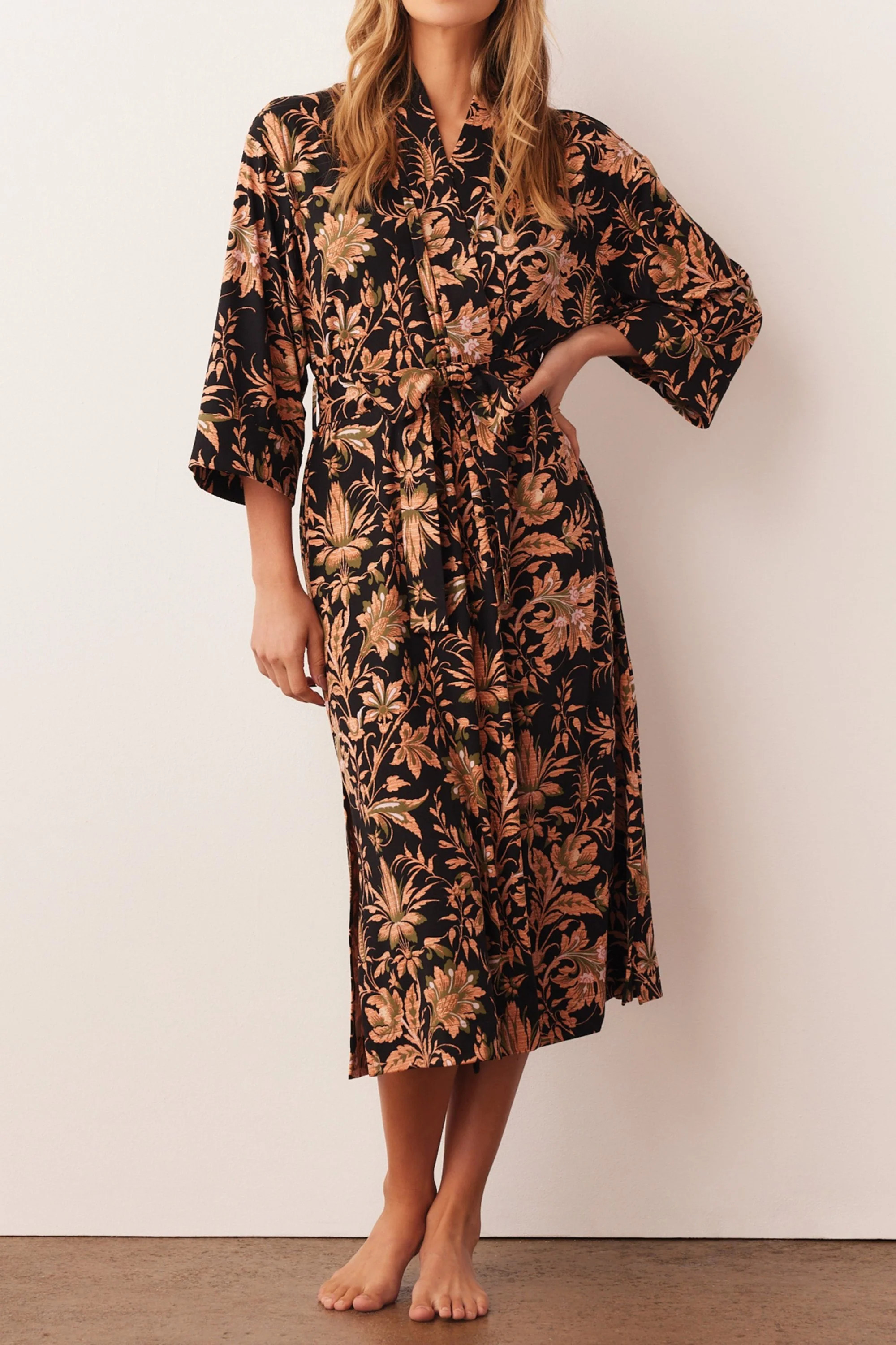 Vera Midi Robe | Damask | MASONgrey