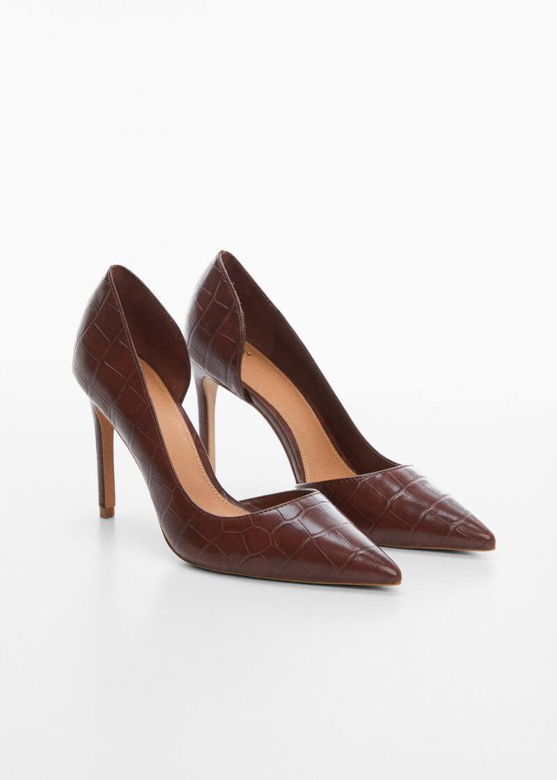 Asymmetrical heeled shoes -  Women | Mango USA | MANGO (US)