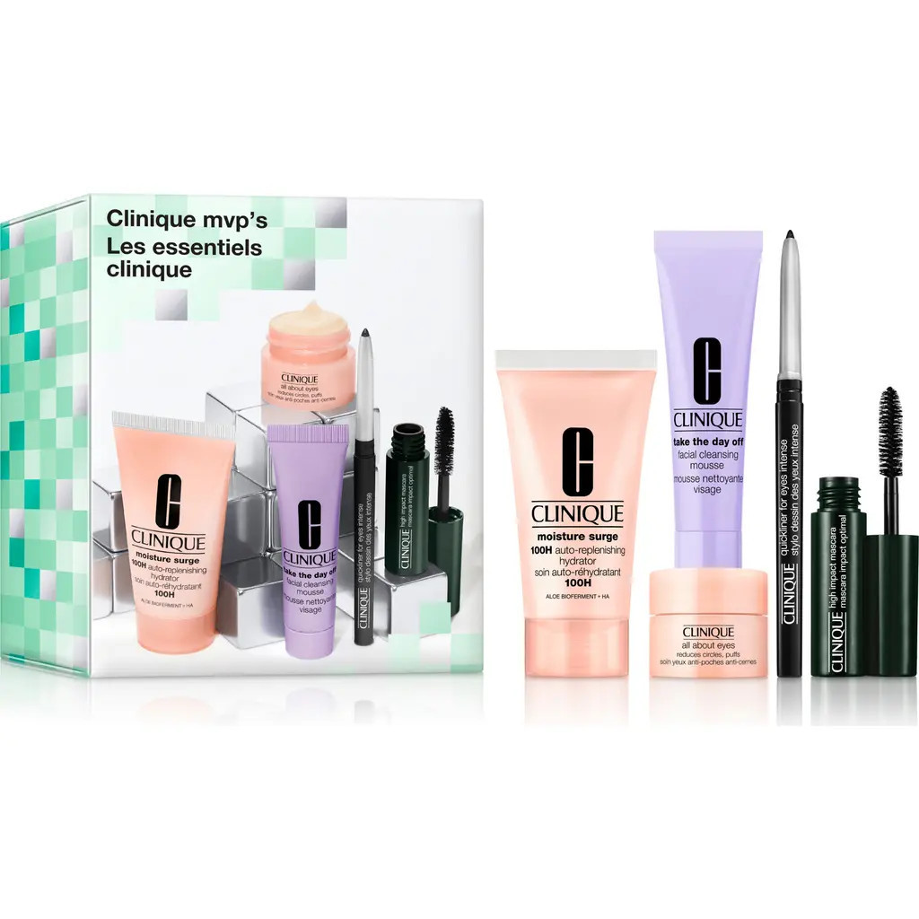 Clinique MVP's Skin Care & Makeup Mini Set $72 Value at Nordstrom | Nordstrom