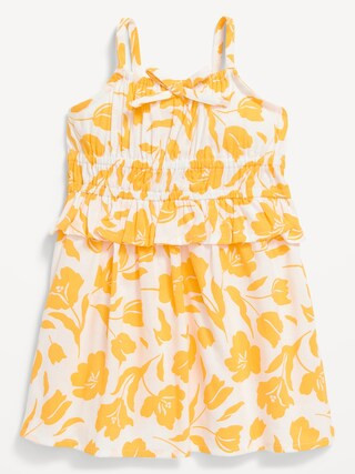 Printed Sleeveless Smocked Ruffle-Trim Dress for Baby | Old Navy (US)