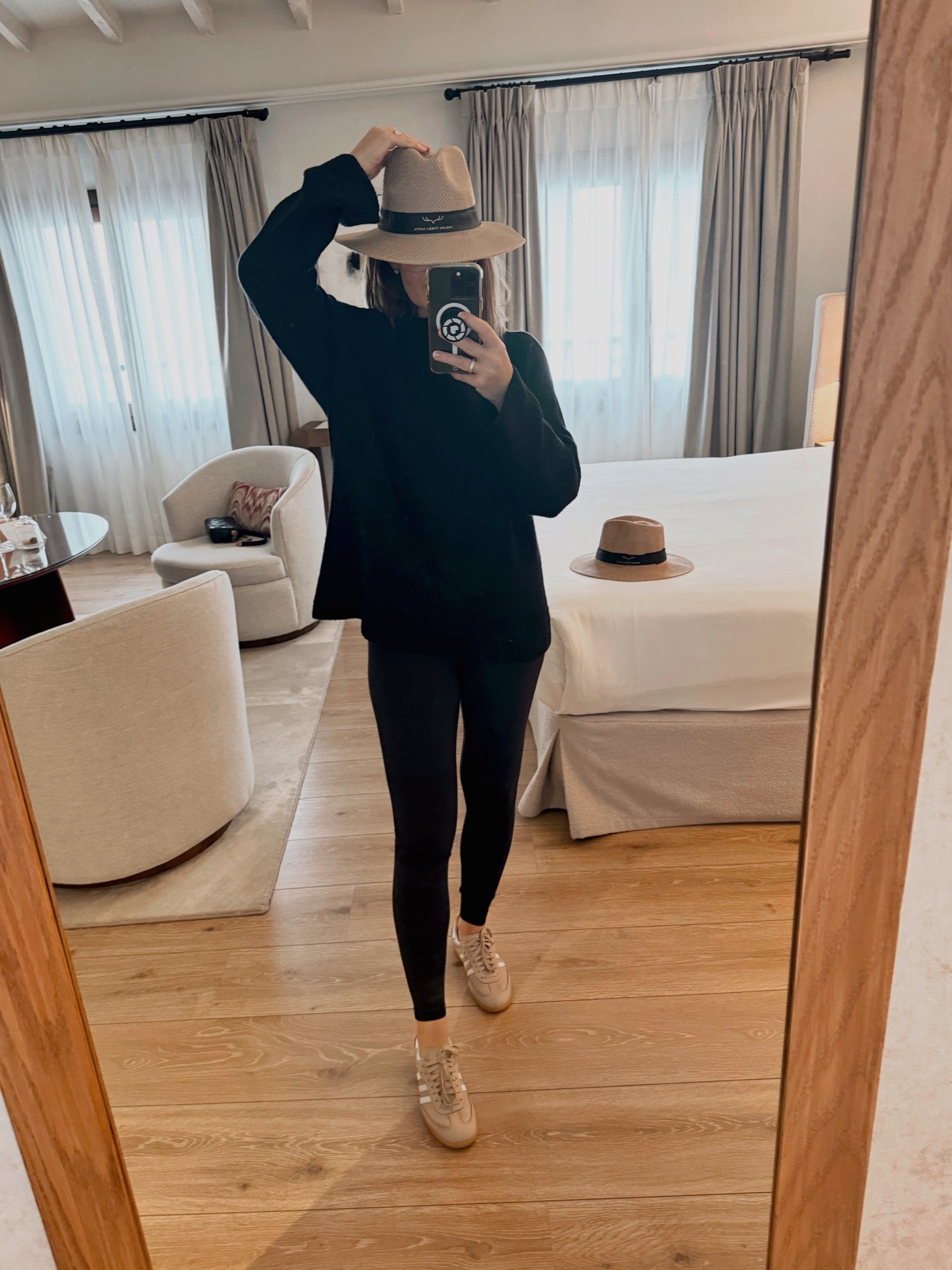 What I wore: 
✈️ Barcelona - Mallorca 
I size up to a 6 in leggings/tights

#LTKOver40 #LTKTravel #LTKStyleTip