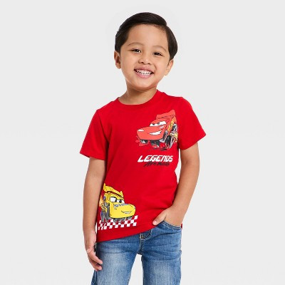 Toddler Boys' Disney Cars Lightning McQueen Legend T-Shirt - Red 12M | Target