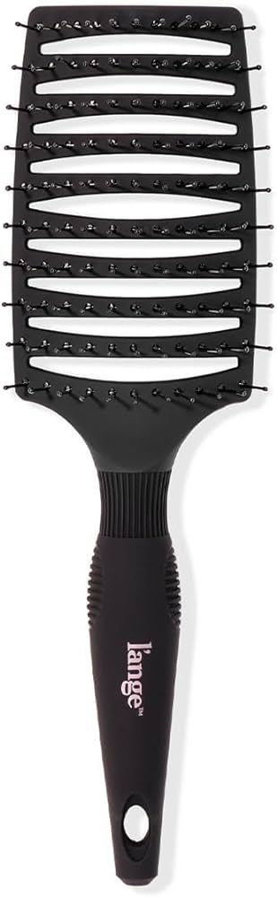 L'ANGE HAIR Siena Wide Curved Vented Hair Brush | Detangle Brush with Nylon Bristles | Best Brush... | Amazon (US)