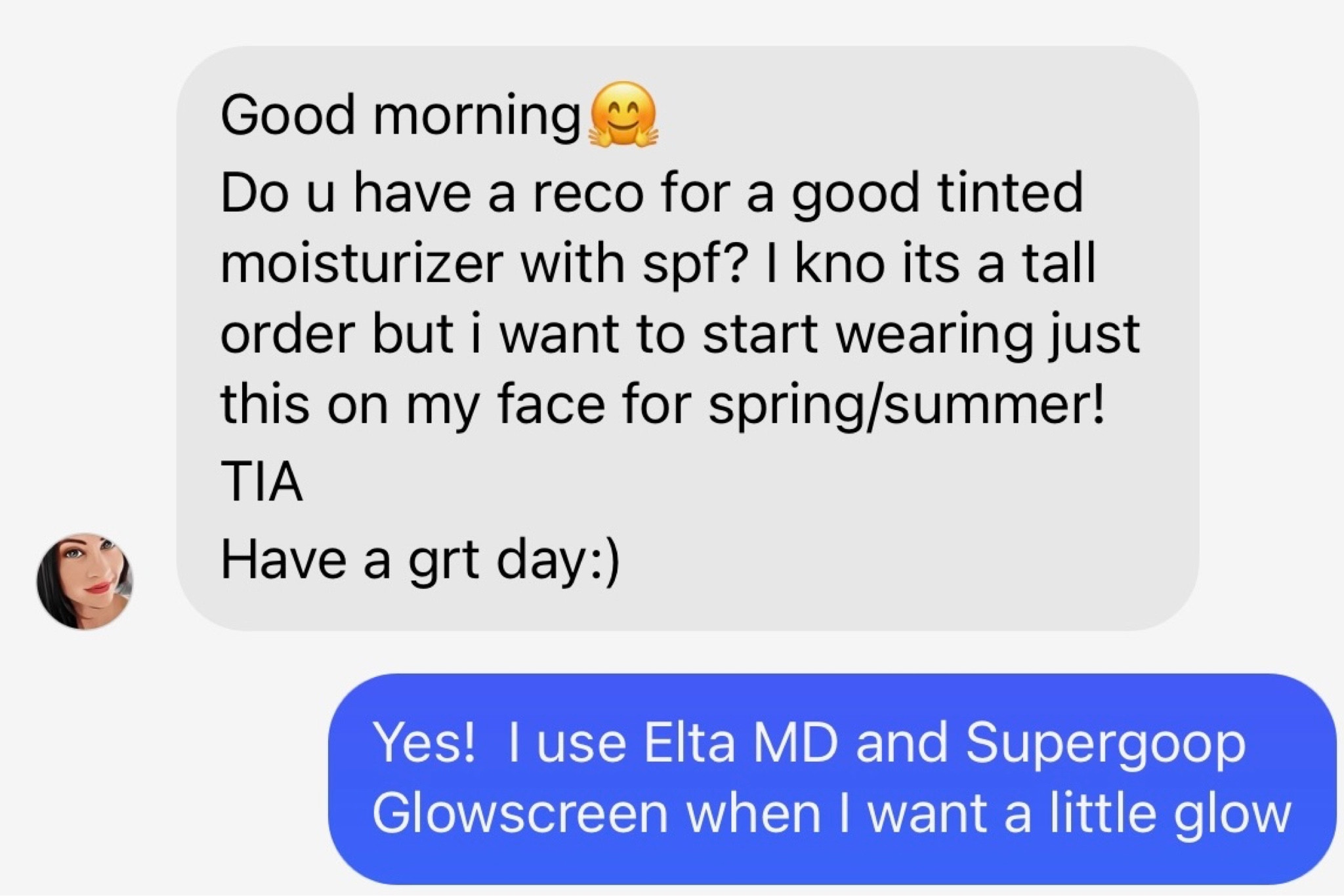 My favorite tinted sunscreen combo! Elta MD and Supergoop
glow screen! 

#LTKbeauty #LTKunder50 #LTKFind