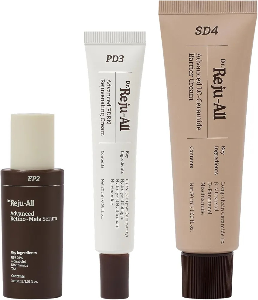 Dr. Reju-All Advanced PDRN Rejuvenating Cream + Retino-Mela Serum + LC-Ceramide Cream - 99% Pure ... | Amazon (US)