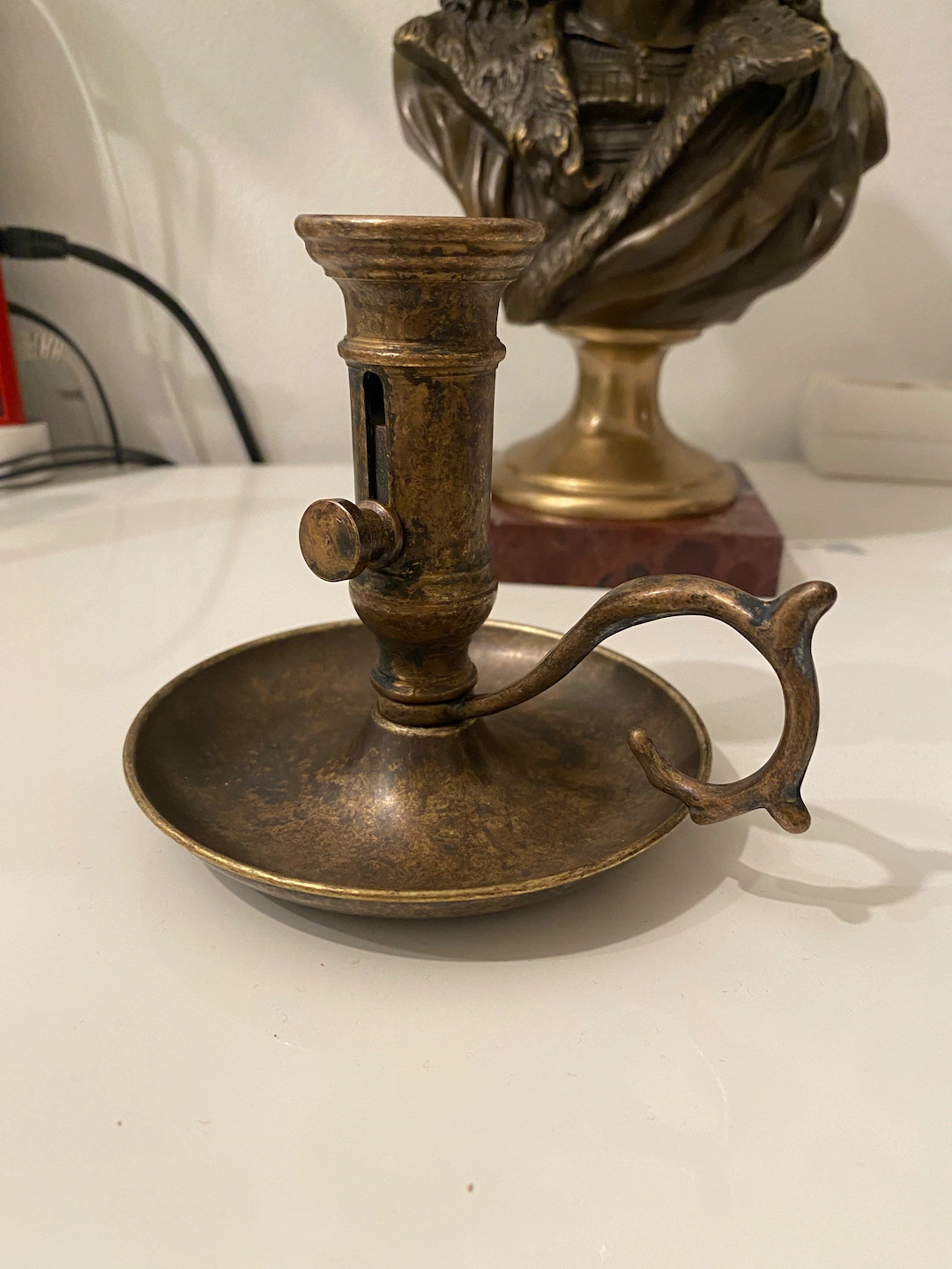 Vintage Candlestick Candlestick Brass burnished | Etsy (US)