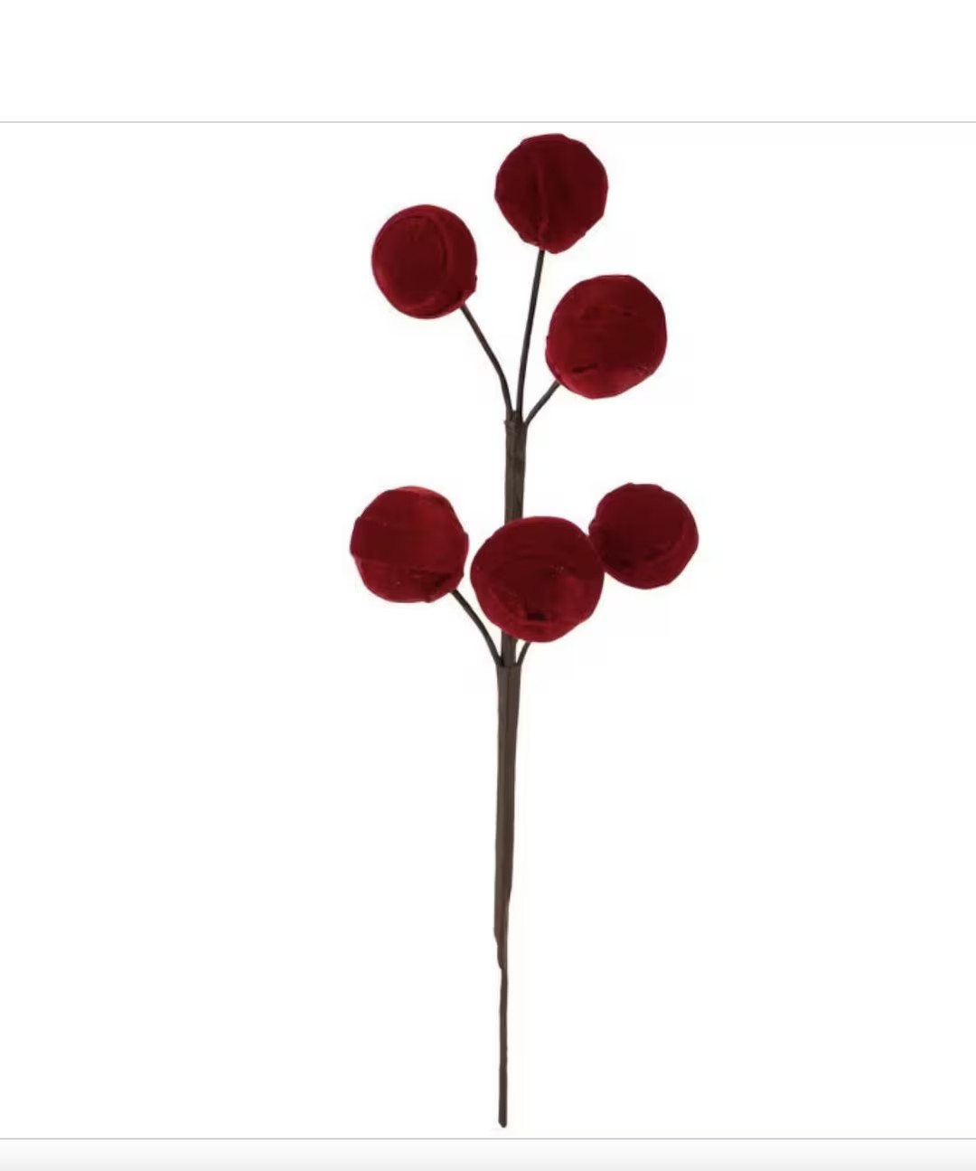 Red Velvet Spheres Ball Picks for Christmas Diy Floral Arrangment Decoration - Etsy | Etsy (US)