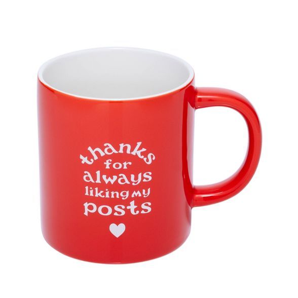 Parker Lane 16oz Stoneware Thanks For Always Liking My Posts Mug | Target