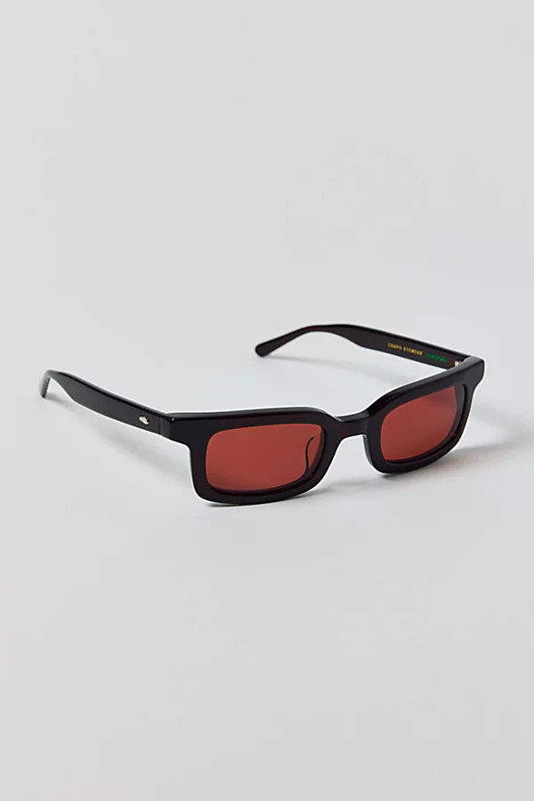 Crap Eyewear The Head Rattle Sunglasses in Licorice Bio/Rosewood, Women's at Urban Outfitters | Urban Outfitters (US and RoW)