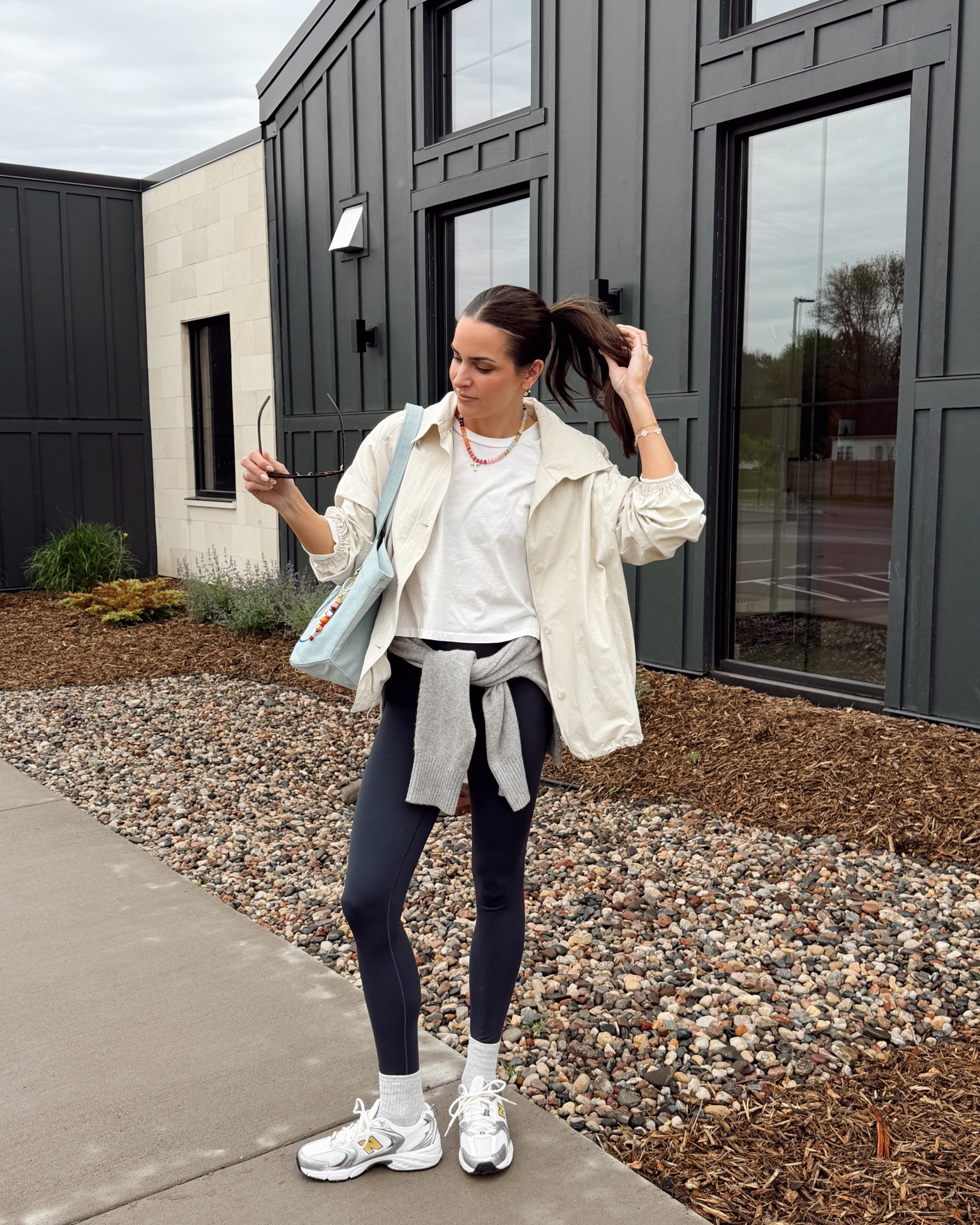 Rainy day errands outfit ☔️ 
Jacket: tts (S) oversized, size down if between 
Long sleeve tee: tts (S) 
Leggings: tts (S long)
Sneakers: tts size up if between



Rain jacket / women’s spring jackets / Airport outfit / travel outfits
@ASTR the Label @Aerie

#LTKootd #LTKSaleAlert #LTKSeasonal