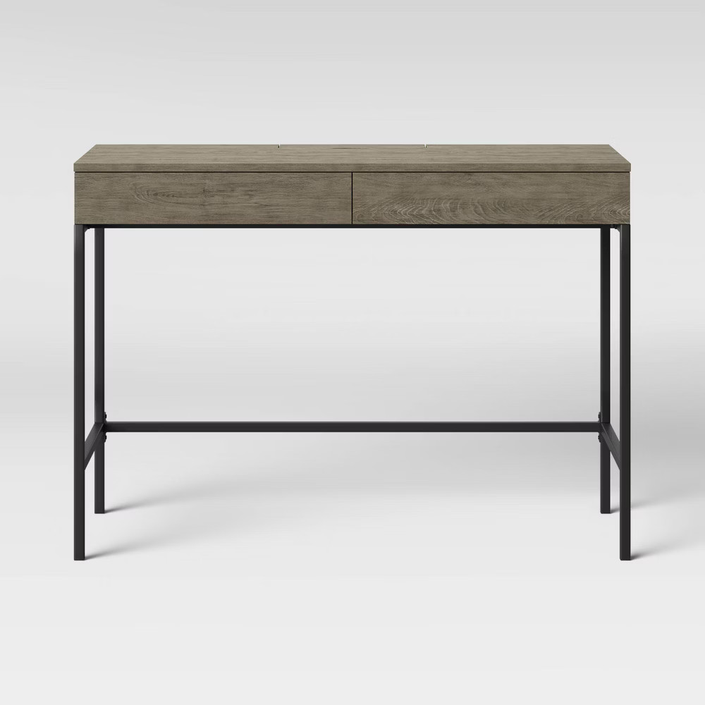Loring Wood Writing Desk with Drawers Gray - Project 62 | Target