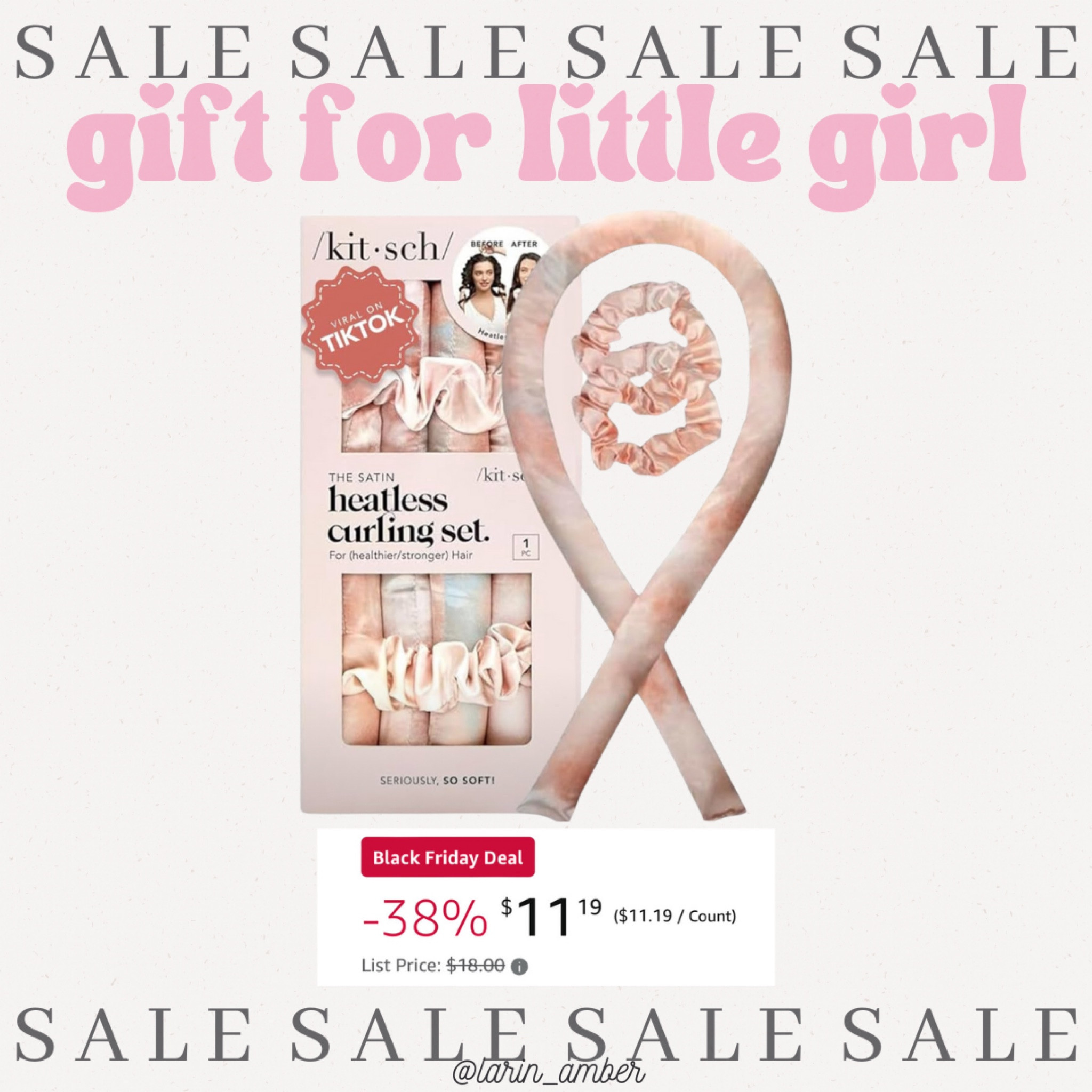 BLACK FRIDAY DEAL! Heatless curls on sale. Perfect for little girls & teens! Can't wait to get these for my daughter. 



#LTKGiftGuide #LTKCyberWeek #LTKHoliday