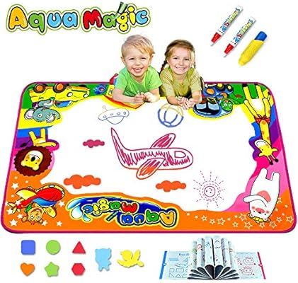 KULARIWORLD Aqua Magic Doodle Mats Toys for Kids Toddlers Paint Water Drawing Mat Educational Toy... | Amazon (US)