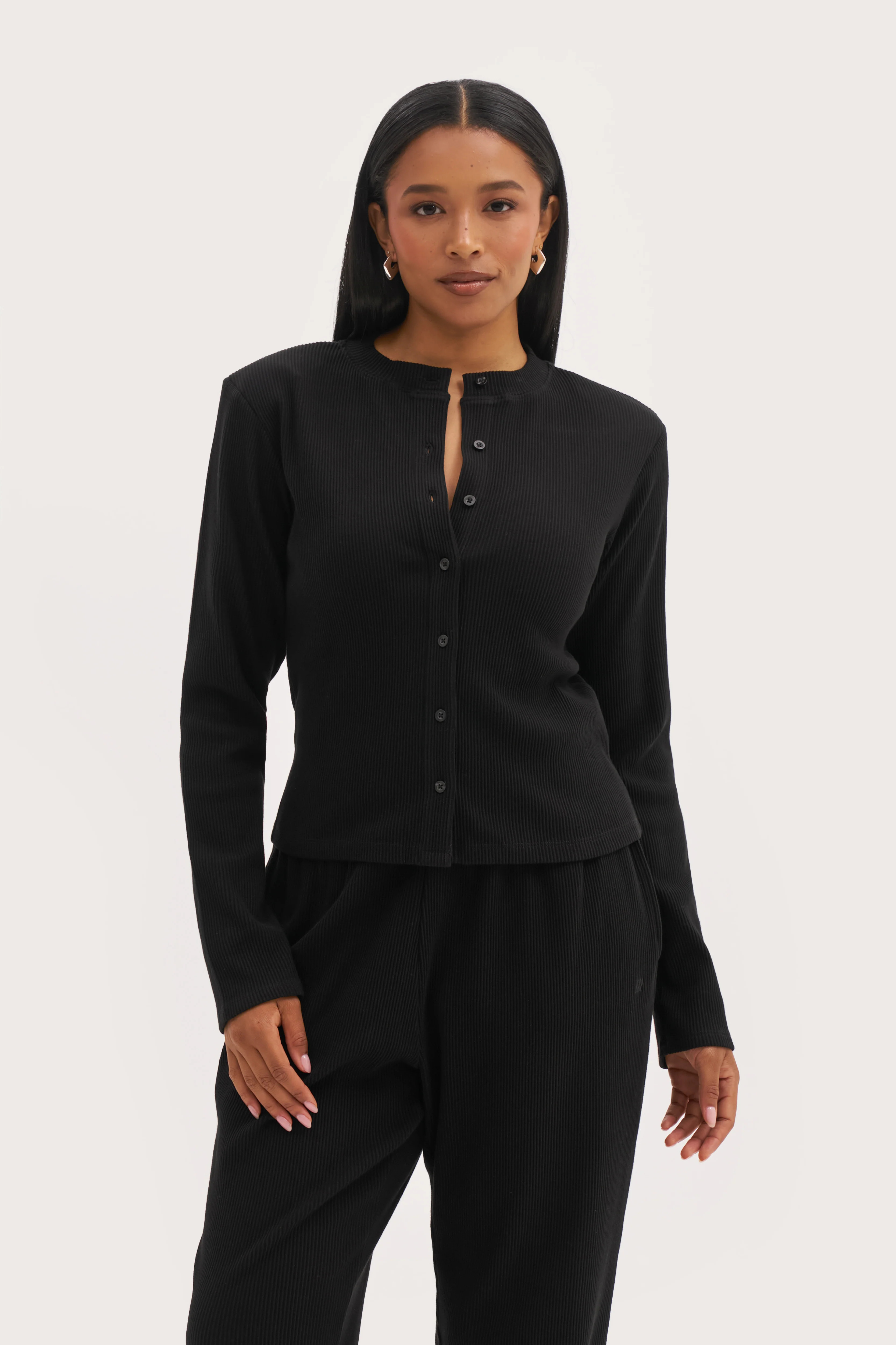 Awayday Pleated Top - Black | Maebe