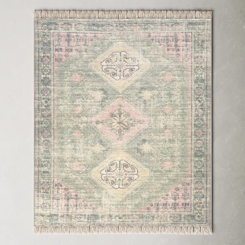 Tucson Oriental Flatweave Green/Khaki Area Rug | Wayfair North America