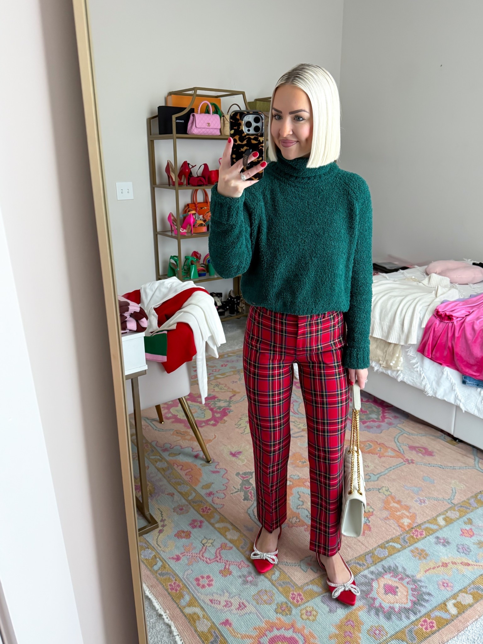 Tartan straight leg pants (size 00 petite) 

#LTKHoliday #LTKSeasonal #LTKPetite