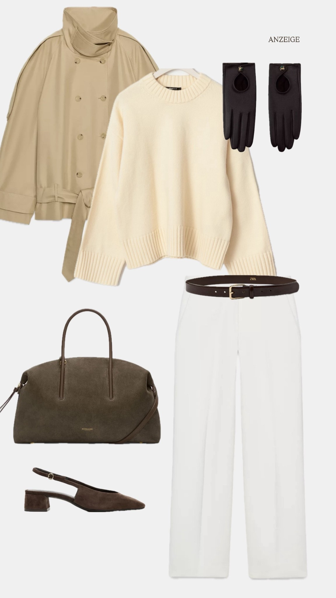 Butter yellow / dark brown outfit 