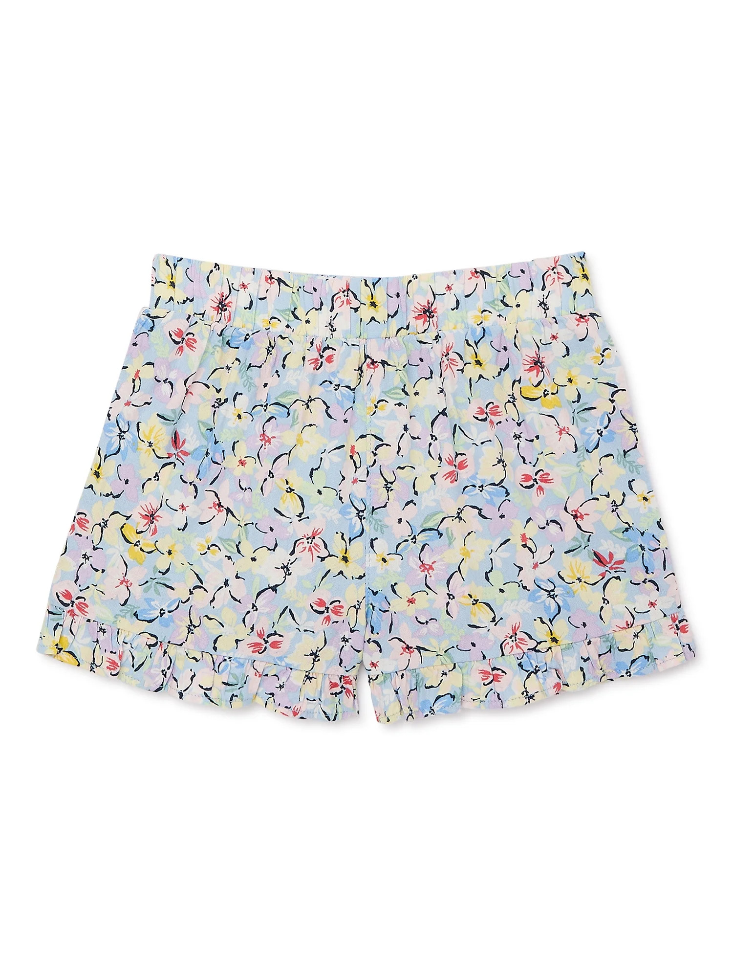 Garanimals Baby and Toddler Girl Ruffle Hem Shorts, Sizes 12M-5T | Walmart (US)