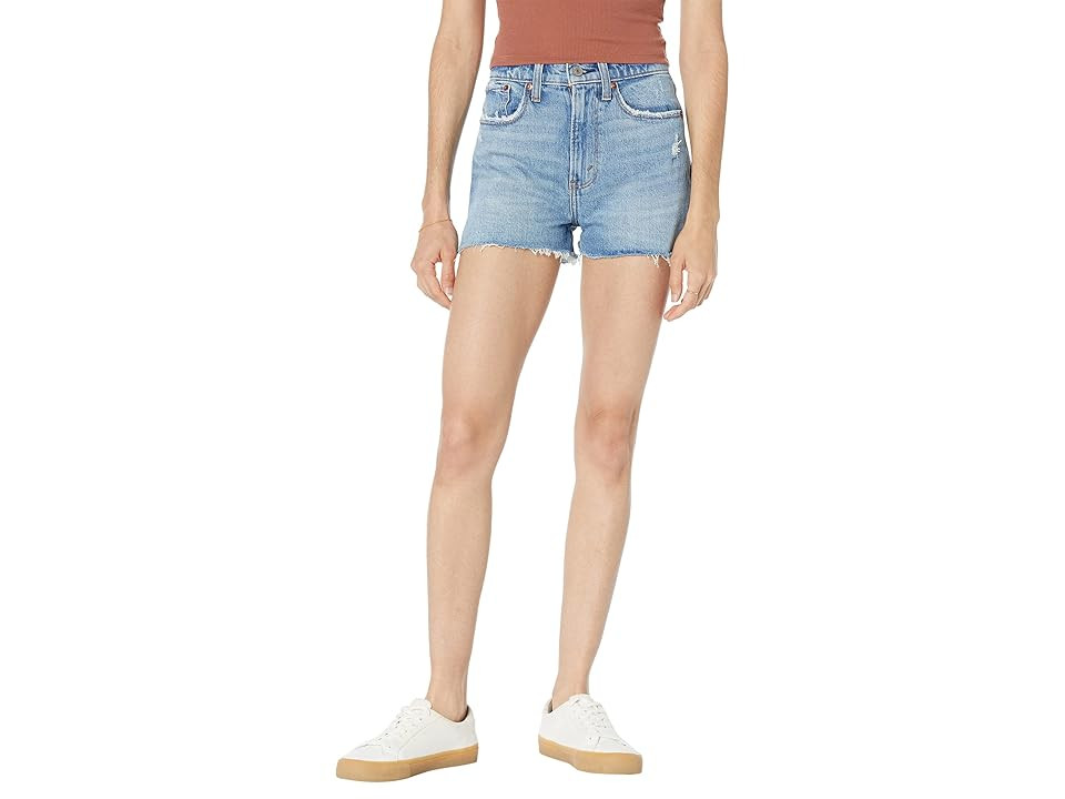 Abercrombie & Fitch Curve Love High Rise Mom Short (Medium) Women's Shorts | Zappos