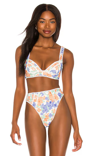 Bethany Top in Periwinkle Floral | Revolve Clothing (Global)