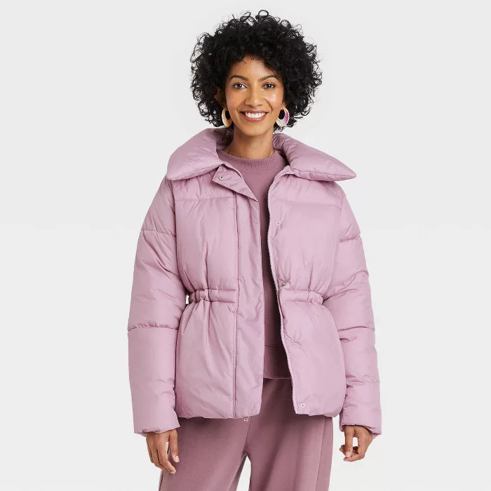 Women's Medium Length Matte Puffer Jacket - A New Day™ | Target