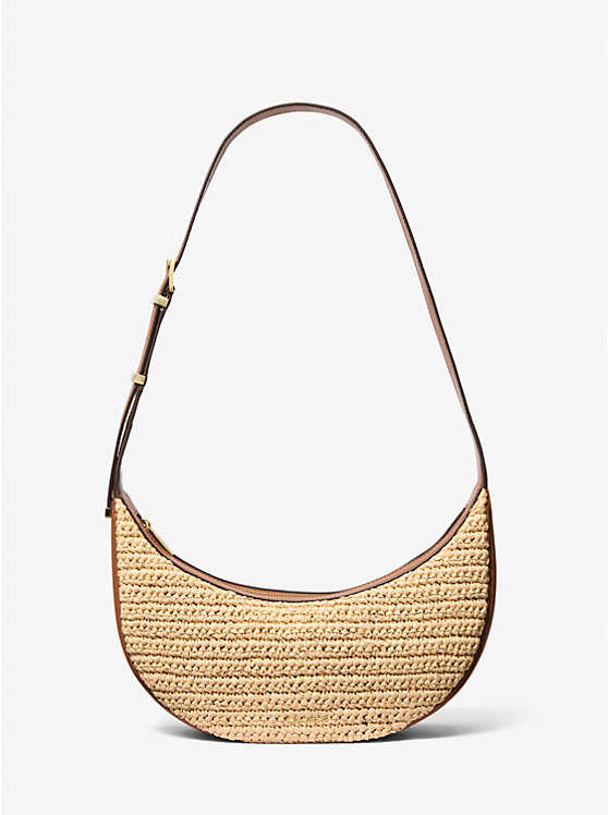 Avra Medium Hand-Crocheted and Leather Crossbody Bag | Michael Kors US