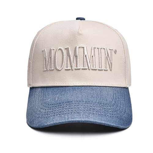 Mommin Trucker Hat,Vintage Two-Tone Womens Baseball Trucker Hat,Fit Outdoor and Daily Use Mom Hat, Mom Christmas Birthday Gifts,Valentines Day for Wife Lover Fiancée | Amazon (US)