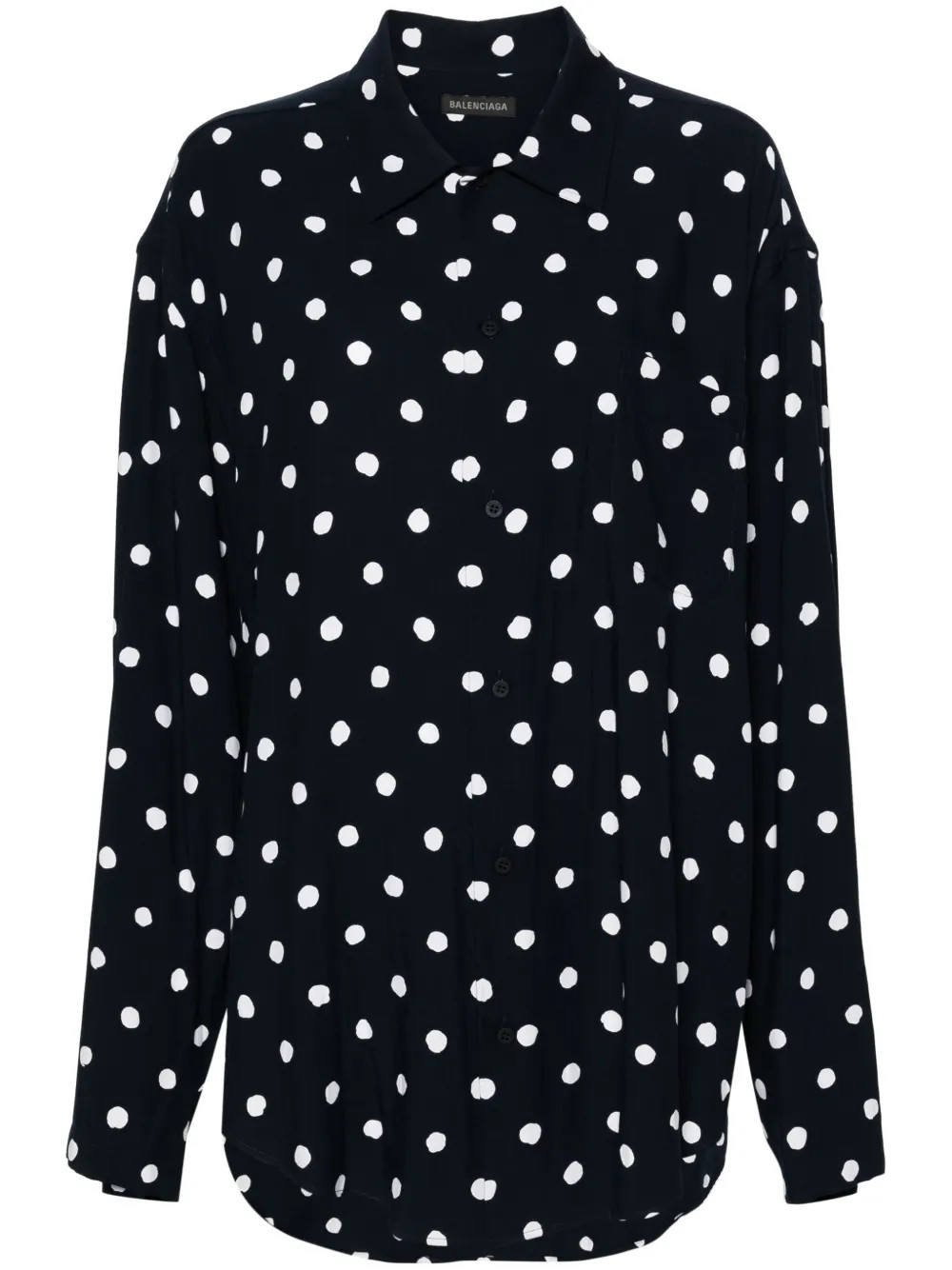 long-sleeves polka dot shirt | Farfetch Global