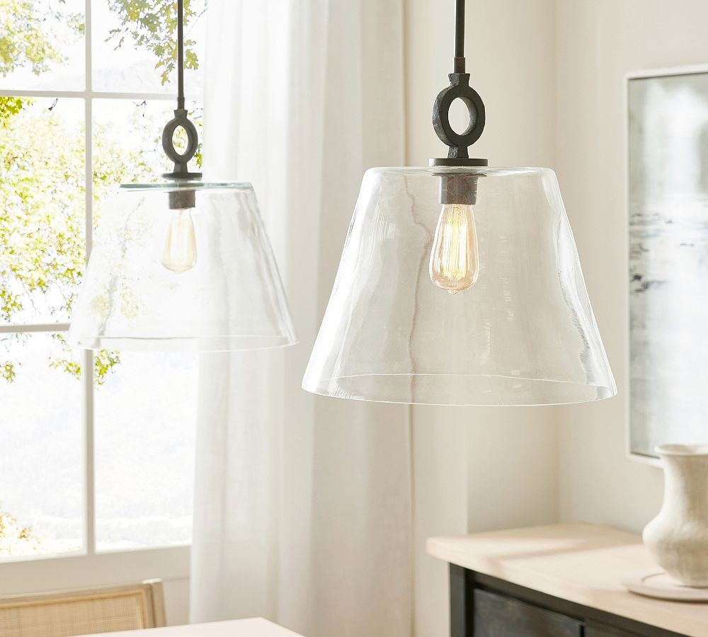 Easton Forged-Iron Pendant | Pottery Barn (US)
