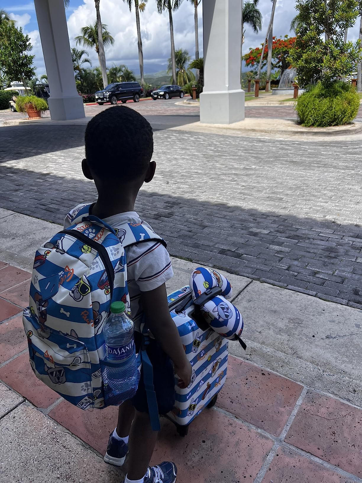 Travelers Club 5 Piece Kids' Luggage Set, Cool Dog | Amazon (US)