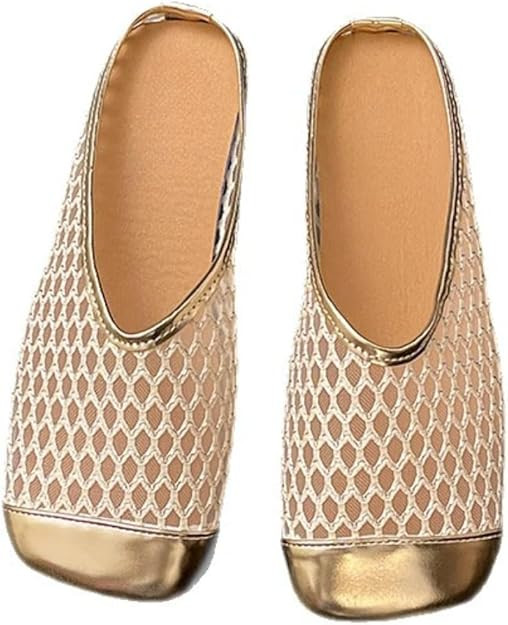Jelly Mules for Women Clear Mesh Jelly Beach Sandals Slip On House Slippers Woven Hollow Water Sl... | Amazon (US)