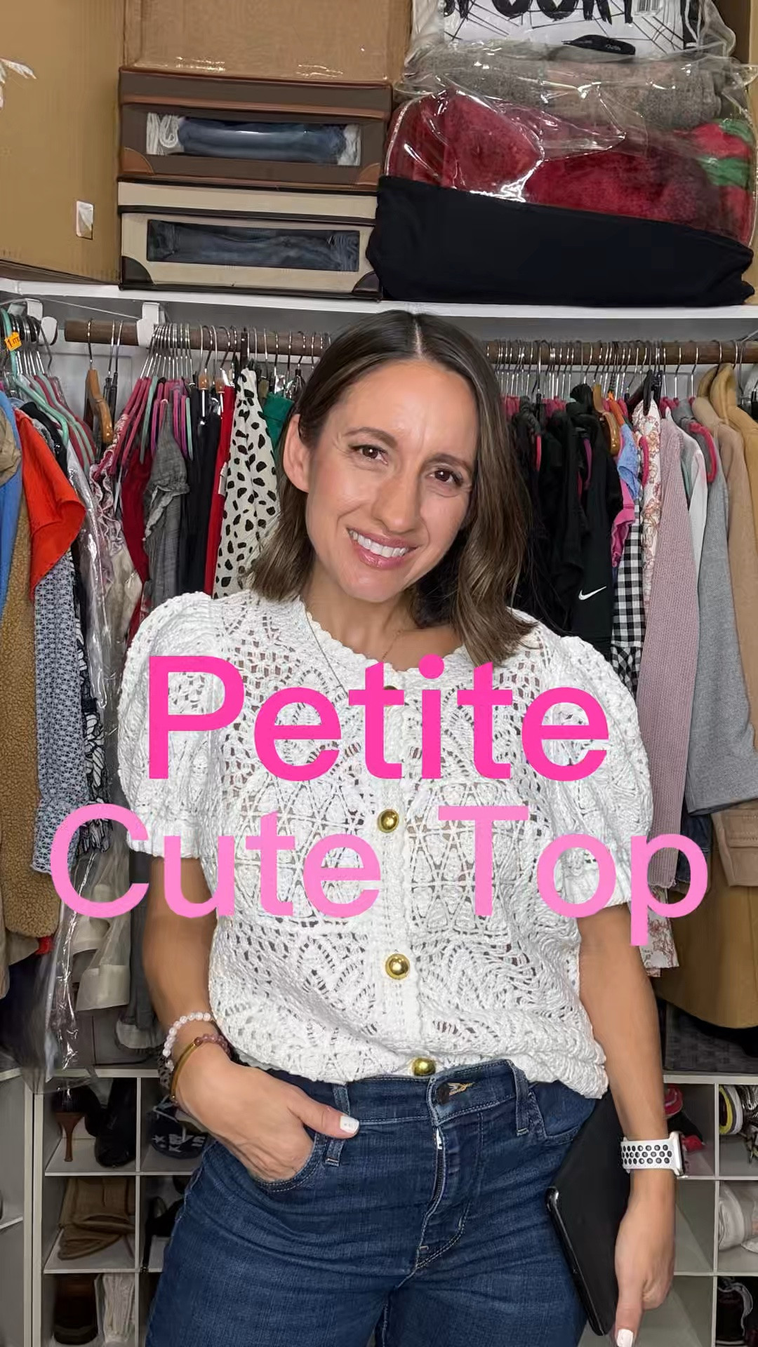 This puff sleeve top is one of those easy pieces you can throw on with jeans, shorts, or white denim and instantly look put together. The feminine sleeves add the prettiest touch, and it’s lightweight enough to wear now while transitioning into fall.

✨ Sizing note: It runs big, so I recommend sizing down for the best fit.

I’ve linked my top along with the rest of my outfit so you can shop the entire look. Perfect for everyday outfits, casual weekends, lunch dates, and effortless style.

#LTKPetite #LTKOver40 #LTKSeasonal