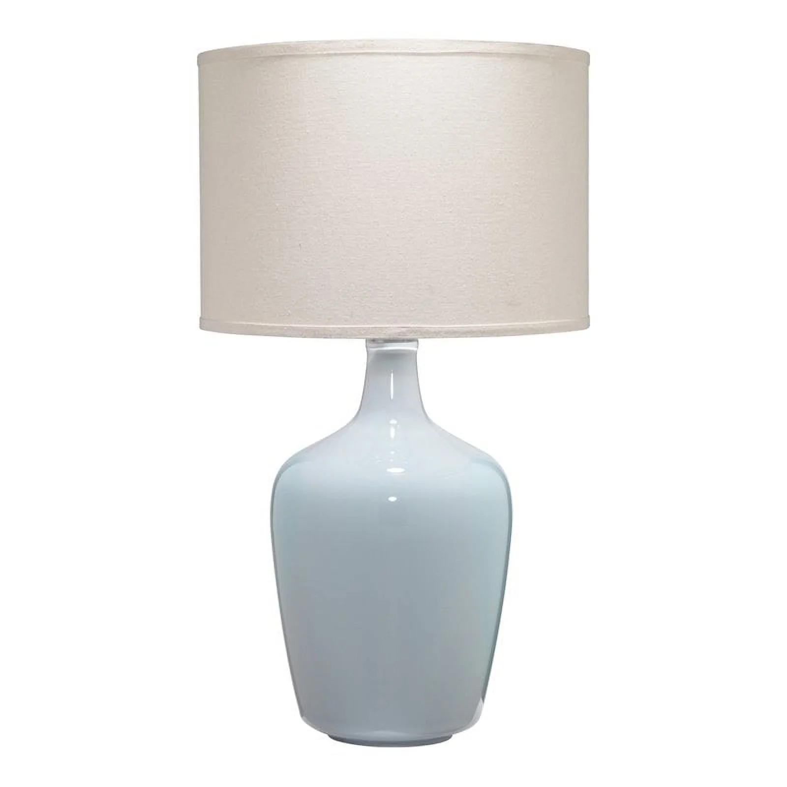 Eden Home 29.25" Transitional Glass Plum Jar Table Lamp in Dove Gray Finish | Walmart (US)